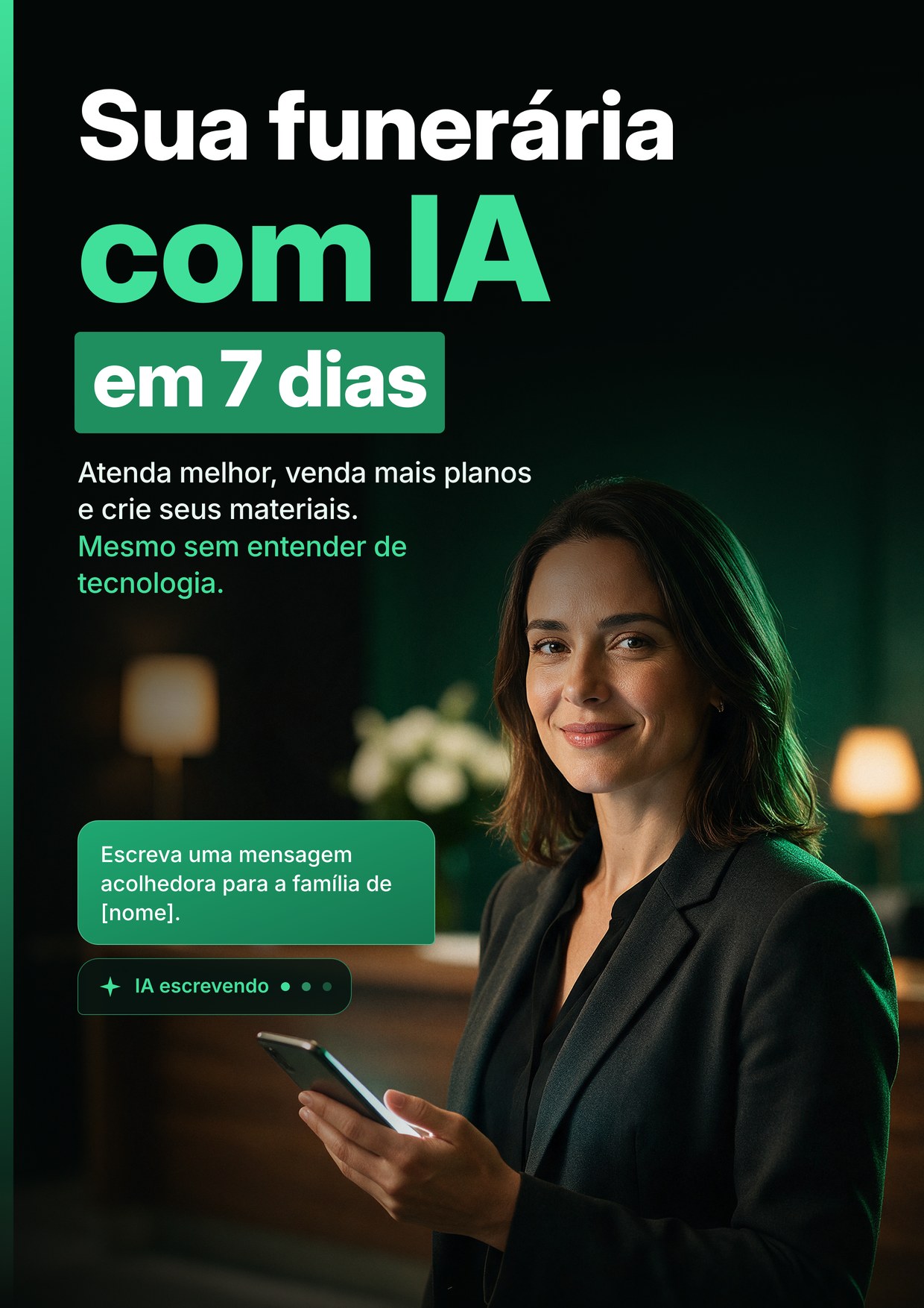 Capa do ebook Sua Funerária com IA em 7 dias